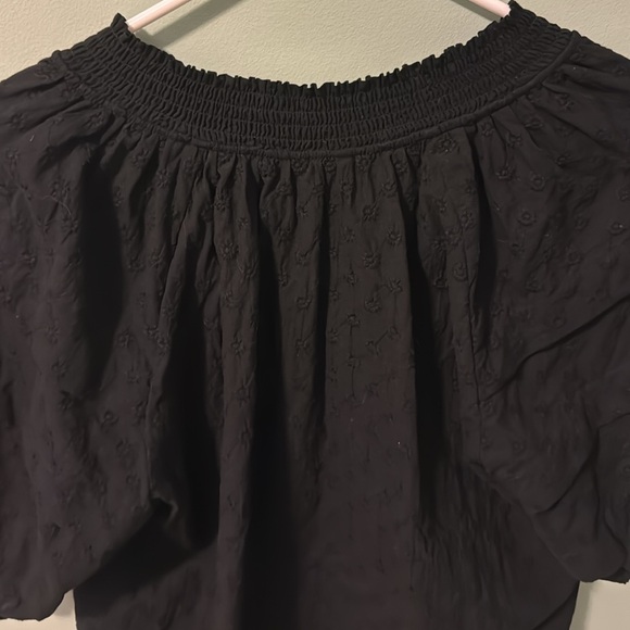 Rails Black Paris Embroidered Daisies Top - Picture 7 of 12